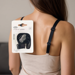 Il reggiseno con spalline da 15 mm nero regolabile per accessori intimi da donna - Product Image 3
