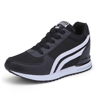 Nouvelles chaussures pour femmes légères augmentant la taille de 6 cm, design tendance, lacets, baskets de marche pour femme, pointures 35-41, prix bas