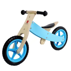 Çocuklar ahşap denge bisiklet yeni Model 12 "ahşap bisikletler denge çocuklar için