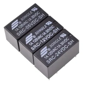 THJ 2NC 2NO 1A 8PIN SRC-05 12 24VDC-SH 5V 12V 24V 신호 릴레이