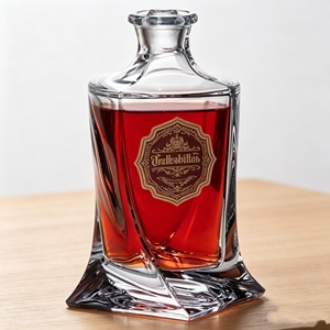 Venta Directa <span class=keywords><strong>de</strong></span> Fábrica, Botella <span class=keywords><strong>de</strong></span> Vidrio Vacía Personalizada con Grabado para Licores, Ginebra, Vodka, Whisky, Envase para Licores - Product Image 5