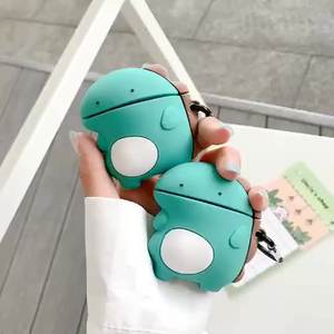 Mignon Animal dessin animé <span class=keywords><strong>dinosaure</strong></span> Silicone housse de protection étui pour écouteurs pour <span class=keywords><strong>Airpods</strong></span> Pro pour <span class=keywords><strong>Airpods</strong></span> 1 2 3 - Product Image 2