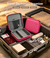 Étui de transport personnalisé en EVA pour batterie externe, antichoc, organiseur électronique de voyage pour câbles, écouteurs et accessoires