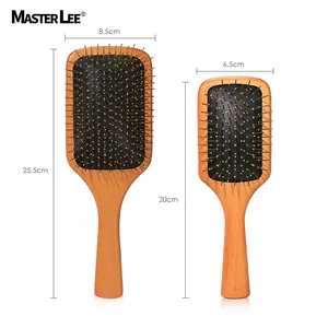 Steel Needle Air Bag cushion wood handle massage Hair Brush 2 size hair extensions brush portable airbag comb