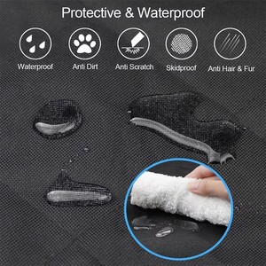 Housse de siège de <span class=keywords><strong>voiture</strong></span> pour <span class=keywords><strong>chien</strong></span> Nibao, imperméable, rabats rabattables pour une couverture complète à l'avant ou hamac pour panier petit - Product Image 5