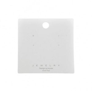 Hot-Selling Silver Washable Printed Pearl Paper 5x5cm Wenqi Card Wholesale Jewelry Display Tags - Product Image 1