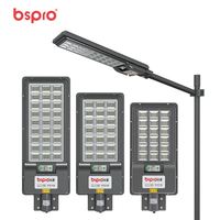 Lampadaire Solaire LED Extérieur Étanche Tout-en-un 100W avec Capteur et Télécommande pour Éclairage Public