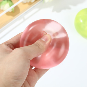 Pelota Antiestrés de TPR con Forma de Manzana de Cristal, Juguete Sensorial de Rebote Lento con Forma de Fruta para Aliviar la Ansiedad - Product Image 4