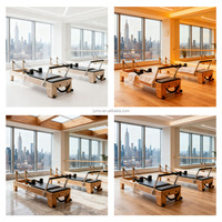 Großhandel Eichenholz Pilates Reformer Bett Kommerzielles Pilates-Gerät Trainingsgerät für Studios