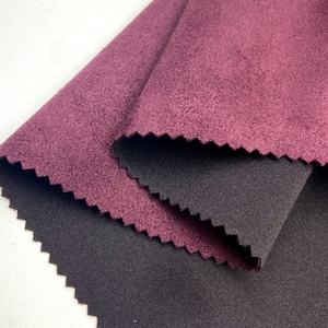 Suede suave 96% poliéster 4% Spandex tejido Color personalizado 300gsm Scuba Suede tela para prendas de vestir chaquetas tapicería sofá - Product Image 3