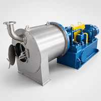 Centrifugeuse à poussoir à double étage pour la déshydratation du sel marin