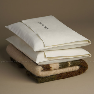 PandSew Custom Logo Thickened Cotton Canvas Jewelry Clothing Skincare Packaging Storage Pouch Envelope <b>Dust</b> <b>Bag</b> - Product Image 5