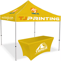 Tente de salon de vente en plein air personnalisée avec logo imprimé, 10x10 pieds, en aluminium, pour exposition, événement, chapiteau, auvent, tentes pliantes