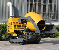 Fabrikverkauf Geländegängiger Mini-Betonkipper mit Raupenantrieb Kleiner Gummiketten-Transporter Mini-Raupenkipper mit CE-Zertifizierung