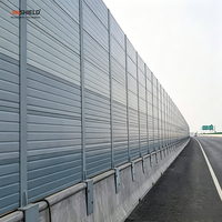 Barrière acoustique ferroviaire haute densité, panneaux acoustiques métalliques pour la protection contre le bruit des trains à grande vitesse, anti-corrosion, pour murs