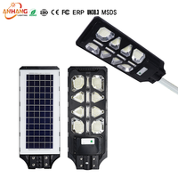 Lampe solaire de rue tout-en-un, grande puissance 100W, intégrée, étanche IP65, à économie d'énergie automatique, pour usage commercial extérieur