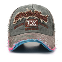 Gorra de Béisbol Bordada Vintage Lavada con Diseño de Letras 1969, Ajustable, Unisex, Personalizada, para Protección Solar