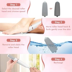 Mini Removedor Eléctrico <span class=keywords><strong>de</strong></span> Callos y Lima para Pies, Herramienta <span class=keywords><strong>de</strong></span> Pedicura Portátil Recargable para Exfoliar la Piel Muerta y Cuidado <span class=keywords><strong>de</strong></span> los Pies - Product Image 6