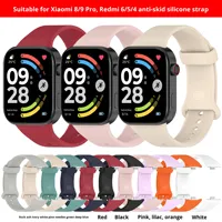 Bracelet en silicone officiel ZH Redmi 6 avec design scrunchie pour montre 9/8 Pro 5/4, boucle à ardillon universelle