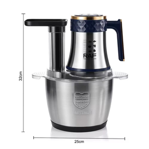Procesador de Alimentos de 300W, Máquina para Fufu, Tazón de Acero Inoxidable de 3L, 360 °   Utensilio de Cocina Desmontable y Lavable para Preparación Diaria - Product Image 5