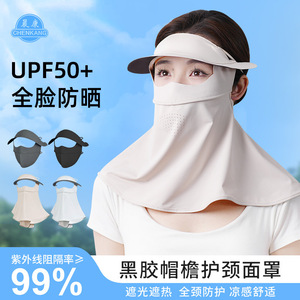 Chen Kang Sunscreen Mask Full Face Ice Silk Breathable UV Protection Hat Face Mask Neck Warmer All In One - Product Image 3