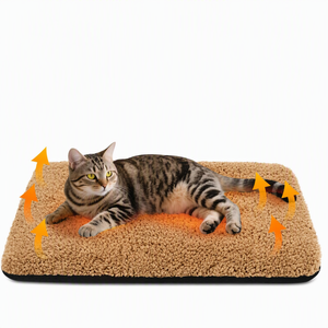 Coussin chauffant pour chat ZT, version hiver améliorée, double couche, avec feuille thermique, tapis en peluche auto-chauffant pour animaux, amovible et lavable, pour chien - Product Image 1