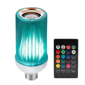 Ngọn Lửa Âm Nhạc Bulb LED Hiệu Ứng Trang Trí Năng Động Ngọn Lửa Ánh Sáng E27 Sáng Tạo Ngô Bulb Ngọn Lửa Hiệu Ứng Mô Phỏng Ánh Sáng Ban Đêm