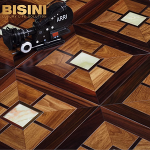 พื้นไม้ฝังพื้นไม้สไตล์ยุโรปดีไซน์ใหม่พื้นไม้ปาร์เก้หินอ่อนพื้นไม้วิศวกรรม - Product Image 2