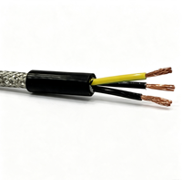 Kabel Kontrol RVVP Terlindung Fleksibel 2 3 4 Inti Berisolasi PVC Kawat Tembaga untuk Transmisi Sinyal