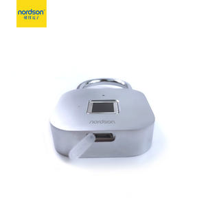 फैक्टरी मूल्य सुरक्षा यूएसबी चार्ज रिचार्जेबल सस्ता फिंगरप्रिंट डोर लॉक एल्यूमीनियम पोर्टेबल पैडलॉक - Product Image 3