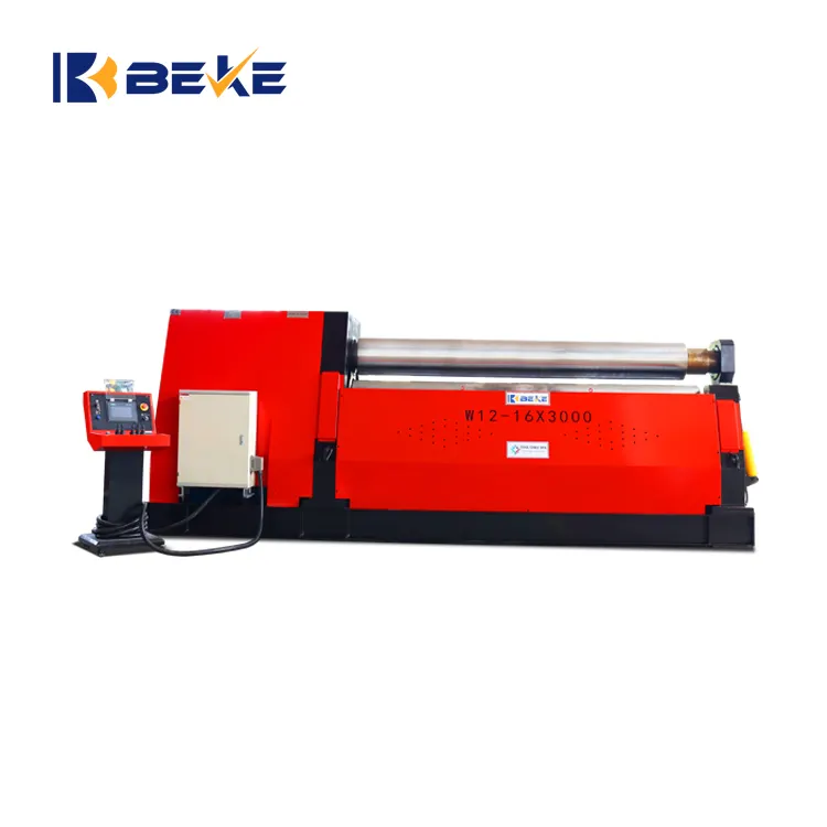 High quality roll machine W12 16*3000 High quality Rolling machine bend sheet metal top and side support