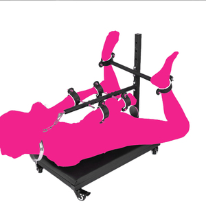 Chariot de bondage mobile BANSEY avec support pour dildo, lit de contention robuste, Panca, Fesselstuhl, produits SM - Product Image 1