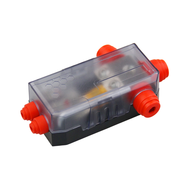 Car Audio AGU Fuse Holder Single Way Power Distribution Block High Current Fuse Box for Stereo Amplifier Boat RV