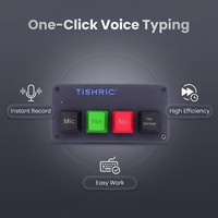 Mini Teclado Personalizado TISHRIC AI de 4 Teclas RGB, Teclado Macro con Entrada de Voz, Teclado Macro USB con Cable para Juegos, Trabajo, Transacciones, Laptop, PC