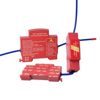Extincteur automatique à aérosol rouge pour boîtier de disjoncteur de transmission d'énergie électrique, équipement incendie électrique monté sur rail DIN
