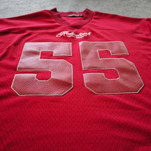 Camiseta Deportiva Personalizada de Fútbol Americano, Estilo Retro, Holgada, para Hombre, de Malla, Estilo Urbano, para Fútbol y Rugby - Product Image 3