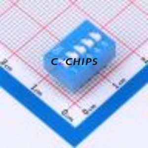 DS-05BP DIP Switch Through hole Component (THT) Switch ( Number of Switch Sections: 5 )( Lead Spacing: 2.54mm )( Color: Blue ) - Product Image 1