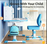 Nouveau bureau intelligent ergonomique pour enfants, vente en gros d'usine, table et chaise réglables en hauteur pour enfants