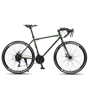 Nouveau design 700C fibre de carbone gravier vélo de course 21 vitesses prix usine Chine fourche en acier 21 vitesses engrenages frein à disque Stock disponible - Product Image 3