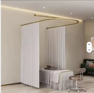 1688 China Factory Direct Sale Best Quality Modern Design U-Shaped Isolation <b>Curtain</b> Beauty Salons Hot Sale Best Source - Product Image 6