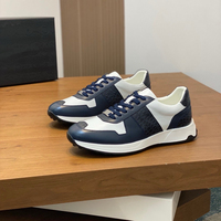 Chaussures décontractées pour hommes en cuir véritable de style italien, à lacets, avec plateforme et blocs de couleur, augmentant la taille