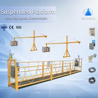 Plateforme de travail suspendue en acier peint ZLP800, plateforme suspendue de 7,5 m, gondole de construction pour l'entretien