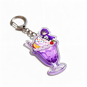 Chaveiro Personalizável DIY em Liga de Plástico com Design de Anime e Impressão em Serigrafia - Product Image 3