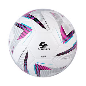 ลูกฟุตบอลฝึกซ้อม CJ Sports รุ่น CJSM303-2 สำหรับทุกเพศทุกวัย ทนทาน ขนาด 5 เย็บด้วยเครื่องจักร ผลิตจาก TPU สีม่วง ผลิตในเวียดนาม บรรจุ 50 ลูก/กล่อง 1 ลูก/ถุงพลาสติก - Product Image 4