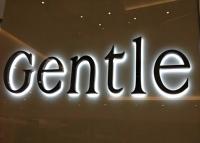 Letrero retroiluminado Led de Metal dorado personalizado Letrero Led 3D Letrero de aluminio Letra de metal 3D Letra de canal Led para tienda Oficina Logotipo de negocios