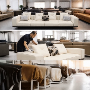 Jm Minimalist Upholstered <b>Sofa</b> Set 3620*1002*820H For Living Room - Product Image 6