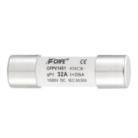 Fusible Solar Cerámico de 1000V CC, 10x38mm, Alta Capacidad de Ruptura, para 30A, Certificado CE TUV Yinrong para el Mercado de India