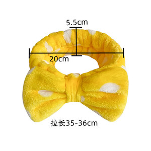 Châu Âu Polka Dot Leopard san hô nhung Bow tóc ban nhạc phụ nữ mặt tóc ban nhạc sang trọng vải đàn hồi Headband - Product Image 6