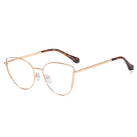 MS 81070 Fashion Ladies hot 2023 Lunettes en métal anti-lumière bleue Lunettes optiques classiques design œil de chat