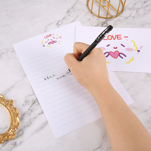 Tarjeta de Felicitación de Papel Kraft con Diseño de Dibujos Animados Simples y Lindos al Estilo Japonés y Coreano, Juego de Cartas de Amor <span class=keywords><strong>para</strong></span> <span class=keywords><strong>Novio</strong></span> - Product Image 3